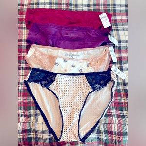 SET OF 4 SOMA-Brand Embraceable Lace Panties. ALL NWT. Never tried on! Size—XL